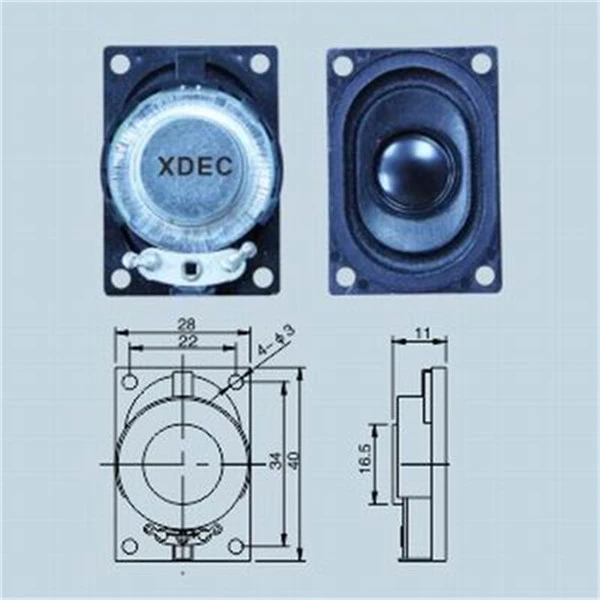 Tablet PC zvučnik 8ohm 1W 2214B-2 28*40*11mm